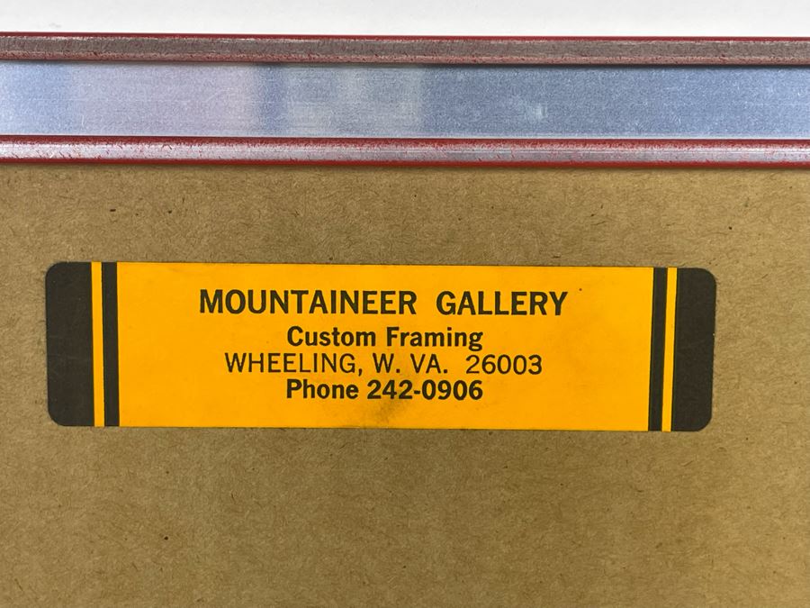 Original Ink Drawing Of Dragon Framed Frame Measures 19 X 23 [Photo 10]