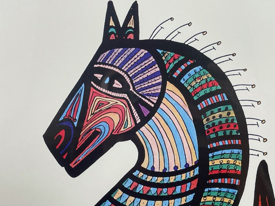 Hand Signed Carlos Páez Vilaró Print Framed Frame Measures 21 X 27 [Photo 5]