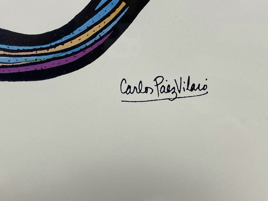 Hand Signed Carlos Páez Vilaró Print Framed Frame Measures 21 X 27 [Photo 7]