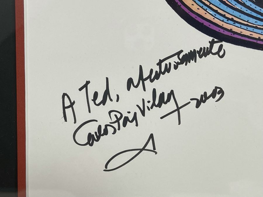 Hand Signed Carlos Páez Vilaró Print Framed Frame Measures 21 X 27 [Photo 8]