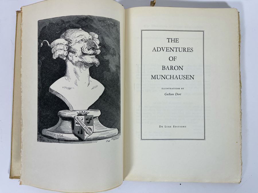 A Dore Treasury: A Collection Of The Best Engravings By Gustave Dore Book By James Stevens And The Adventures Of Baron Munchausen With Illustrations By Gustave Dore Book [Photo 11]