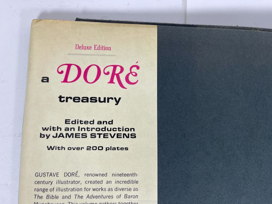 A Dore Treasury: A Collection Of The Best Engravings By Gustave Dore Book By James Stevens And The Adventures Of Baron Munchausen With Illustrations By Gustave Dore Book [Photo 4]