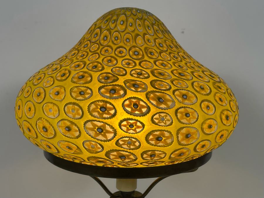 Vintage Italian Murano Glass Table Lamp GF Fornasa De Muran A L'Insegna el Moreto 18H [Photo 9]