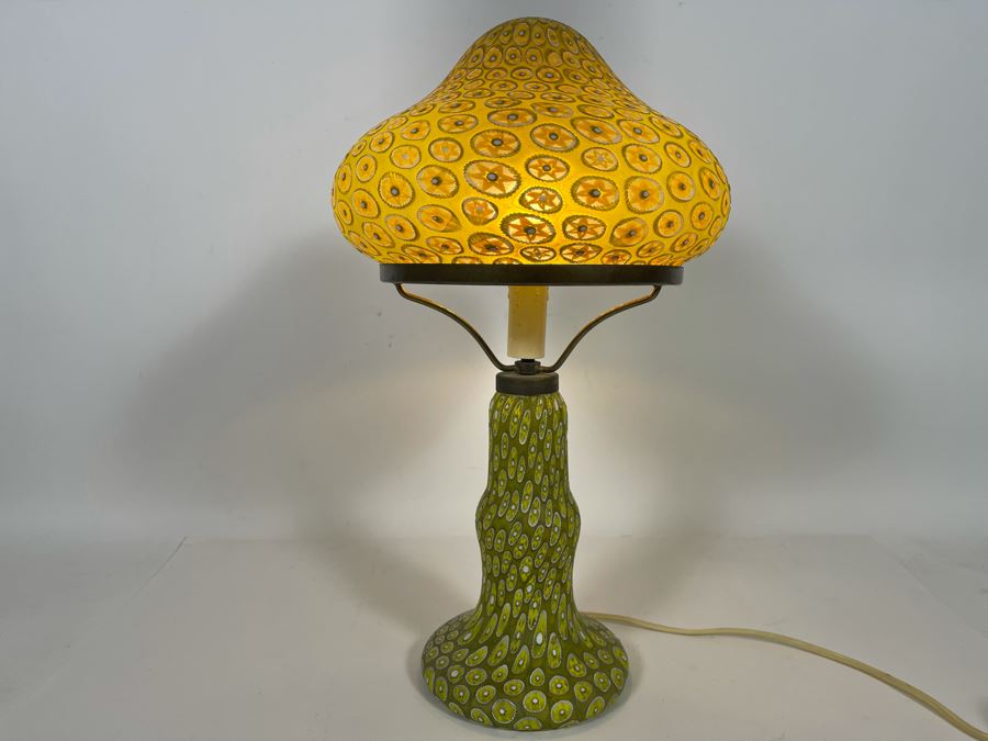 Vintage Italian Murano Glass Table Lamp GF Fornasa De Muran A L'Insegna el Moreto 18H [Photo 3]