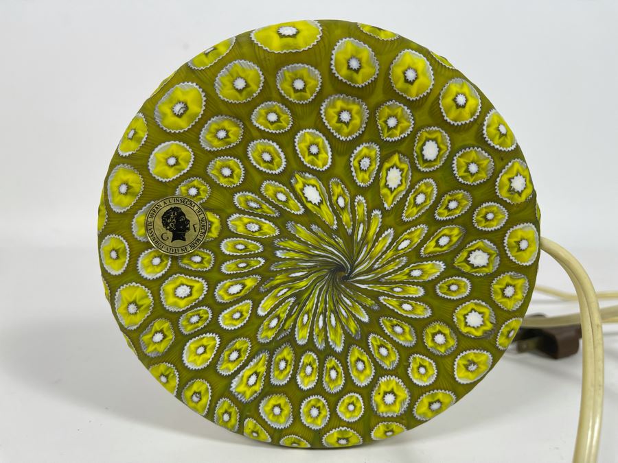 Vintage Italian Murano Glass Table Lamp GF Fornasa De Muran A L'Insegna el Moreto 18H [Photo 13]