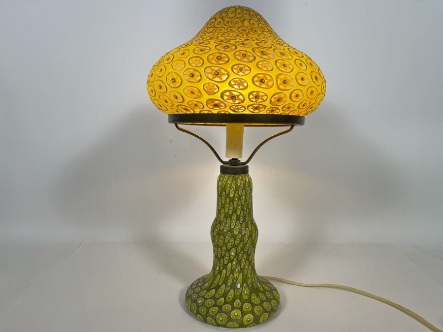 Vintage Italian Murano Glass Table Lamp GF Fornasa De Muran A L'Insegna el Moreto 18H [Photo 4]