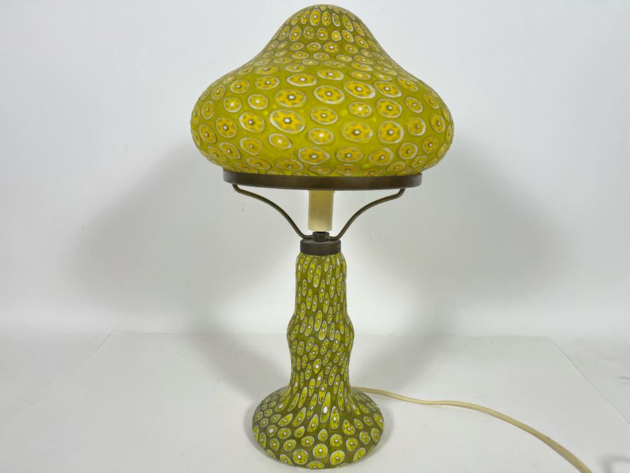 Vintage Italian Murano Glass Table Lamp GF Fornasa De Muran A L'Insegna el Moreto 18H [Photo 11]