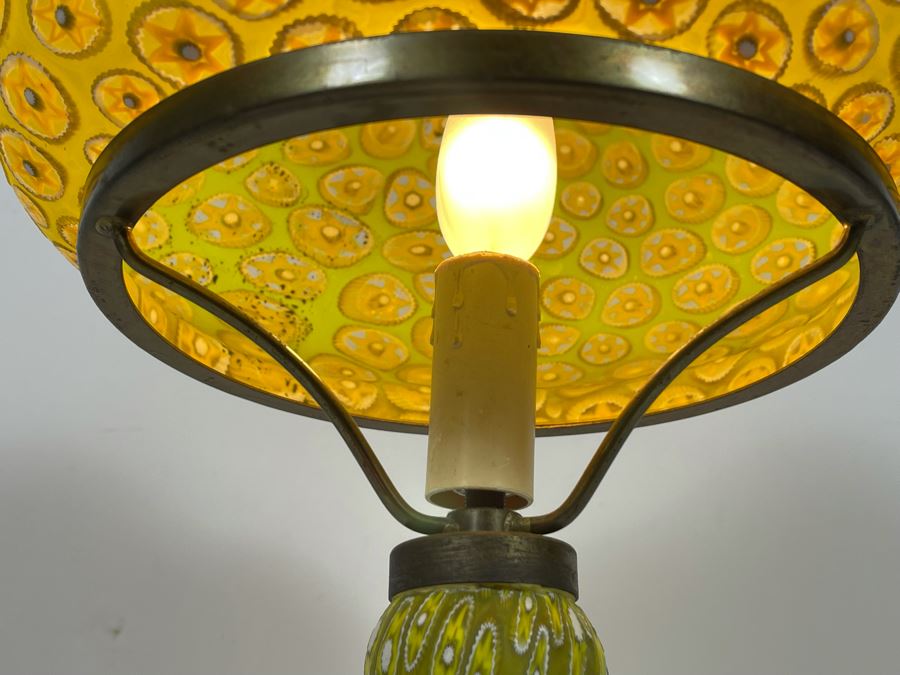 Vintage Italian Murano Glass Table Lamp GF Fornasa De Muran A L'Insegna el Moreto 18H [Photo 8]
