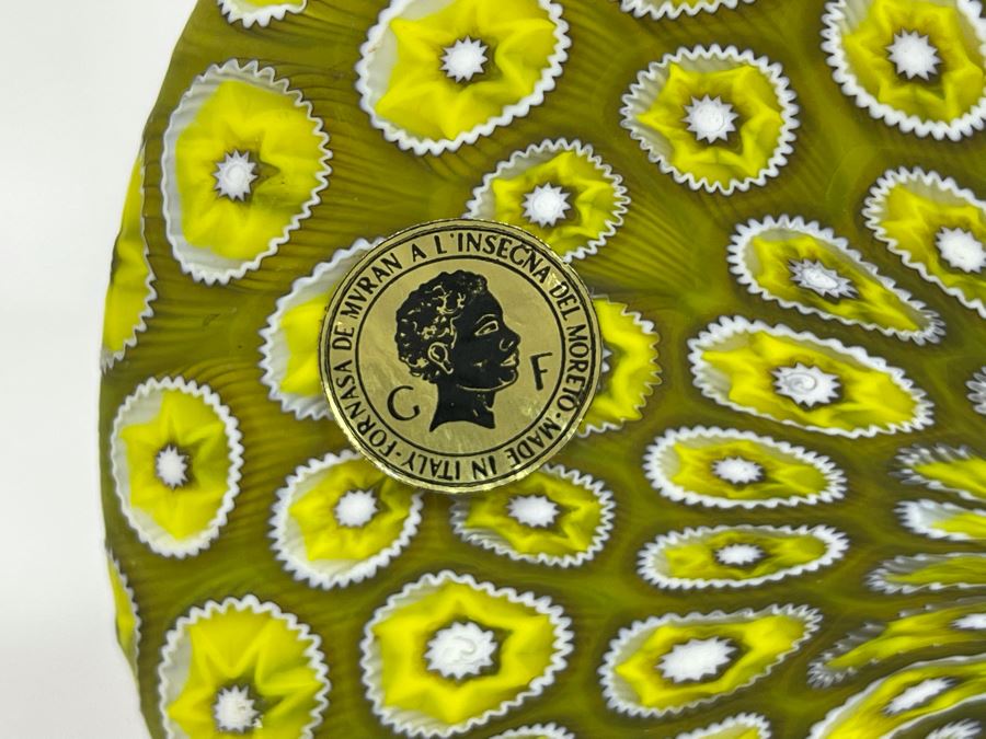 Vintage Italian Murano Glass Table Lamp GF Fornasa De Muran A L'Insegna el Moreto 18H [Photo 14]