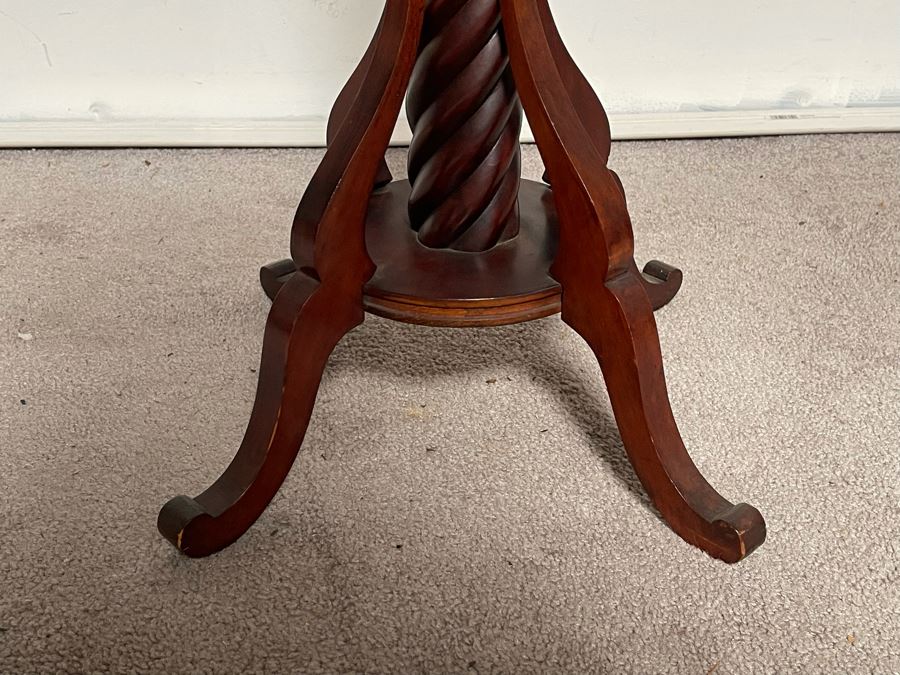 Antique Wooden Barley Twist Fern Stand 34H [Photo 4]