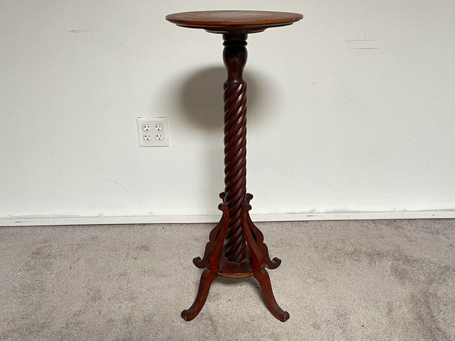 Antique Wooden Barley Twist Fern Stand 34H [Photo 3]