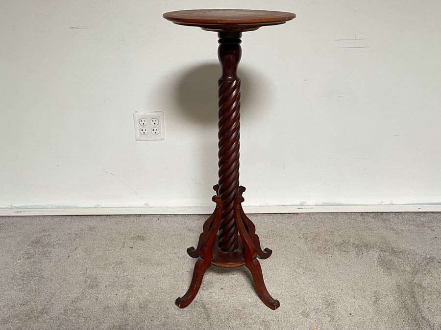 Antique Wooden Barley Twist Fern Stand 34H [Photo 2]