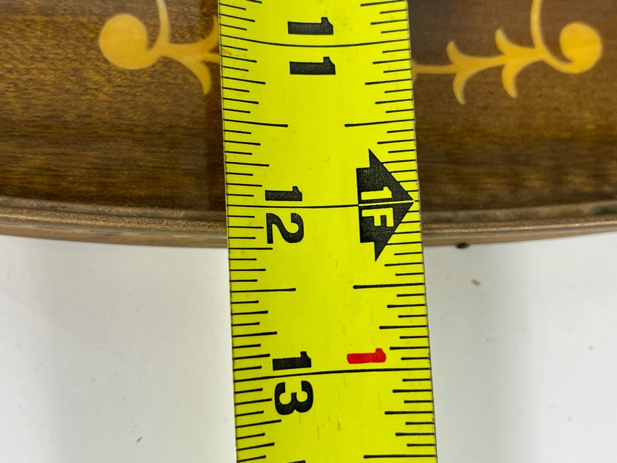 Italian Wooden Inlay Portable Serving Tray 20 X 12 [Photo 8]