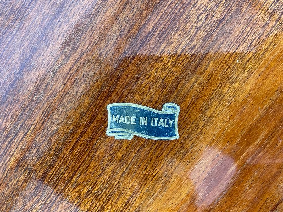 Italian Wooden Inlay Portable Serving Tray 20 X 12 [Photo 6]