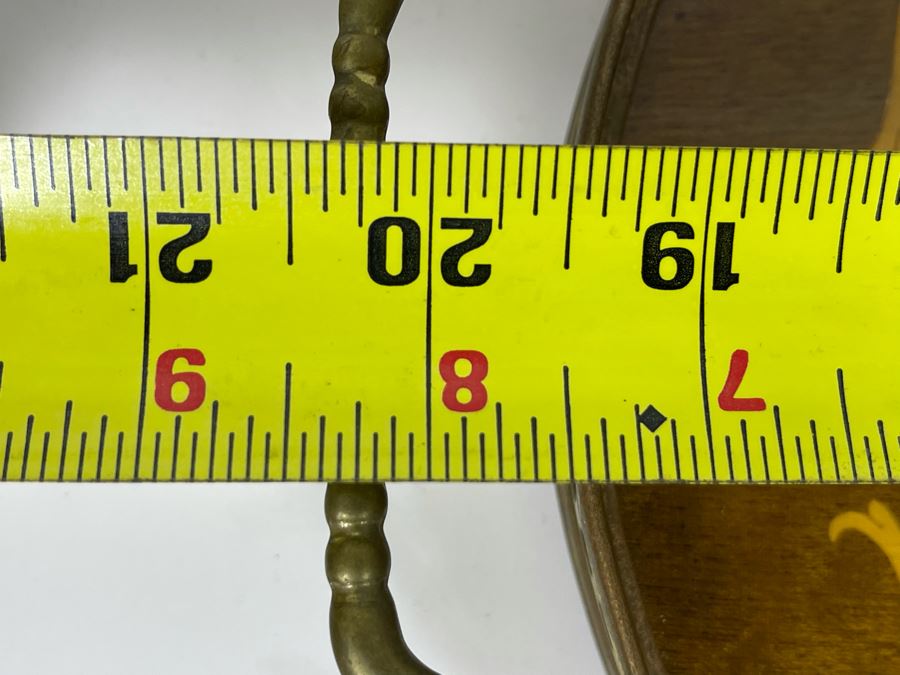 Italian Wooden Inlay Portable Serving Tray 20 X 12 [Photo 7]