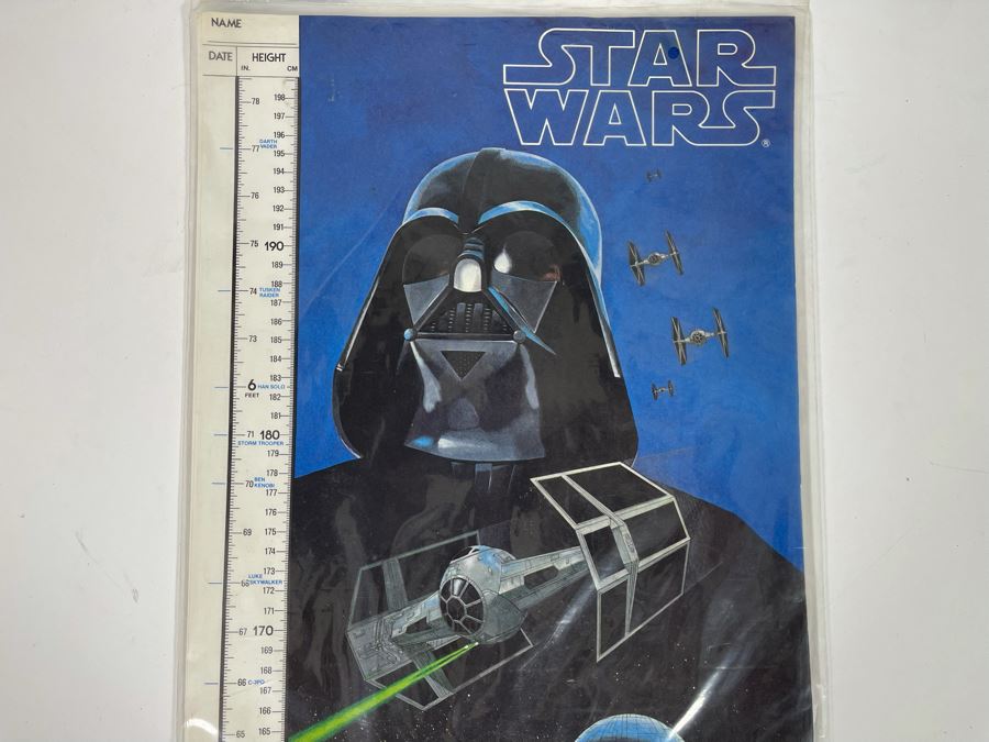 New Old Stock 1978 Star Wars Growth Chart [Photo 3]