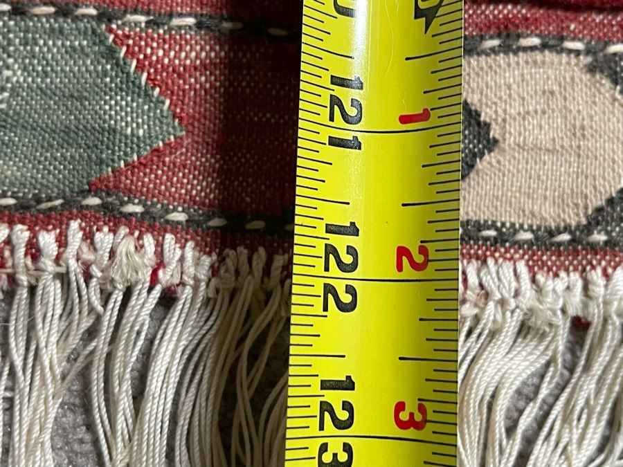 Vintage Hand-Knoted Wool Area Rug From Turkmenistan 122 X 80 [Photo 15]