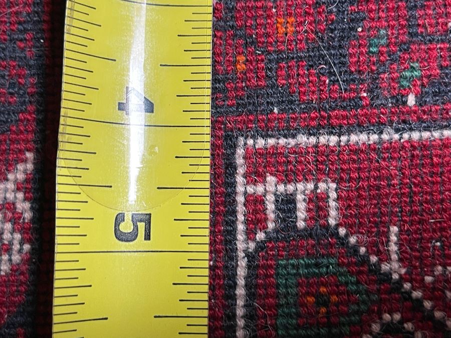 Vintage Hand-Knoted Wool Area Rug From Turkmenistan 122 X 80 [Photo 14]