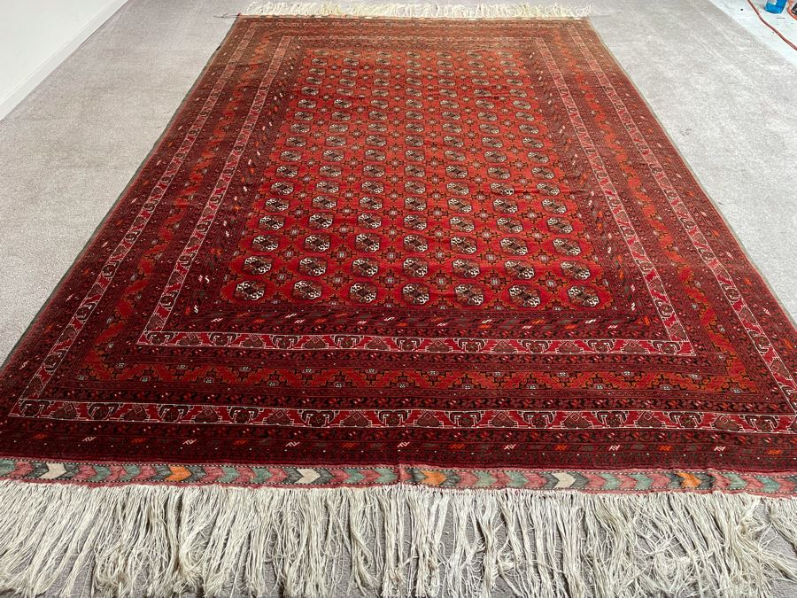 Vintage Hand-Knoted Wool Area Rug From Turkmenistan 122 X 80 [Photo 9]