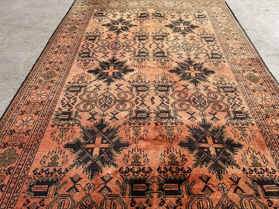 Vintage Hand-Knotted Camel Hair Area Rug From Kazakhstan 79 X 51 [Photo 7]
