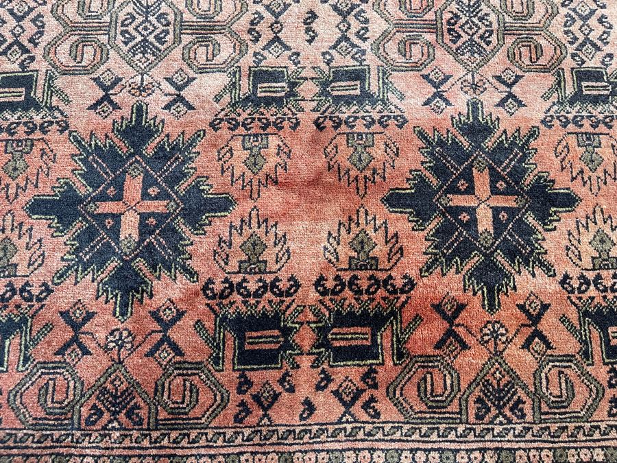 Vintage Hand-Knotted Camel Hair Area Rug From Kazakhstan 79 X 51 [Photo 4]