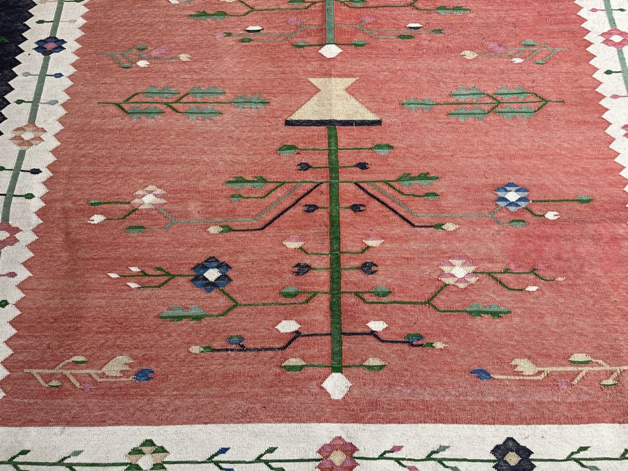 Vintage Handmade Area Kilim Rug From India 104 X 74 [Photo 5]