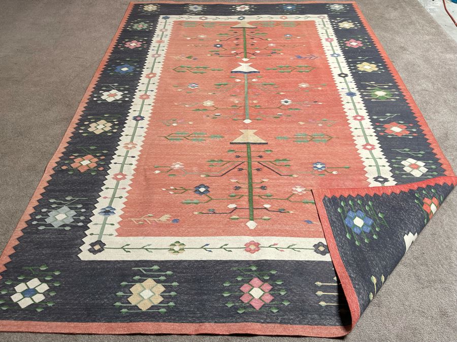 Vintage Handmade Area Kilim Rug From India 104 X 74 [Photo 8]