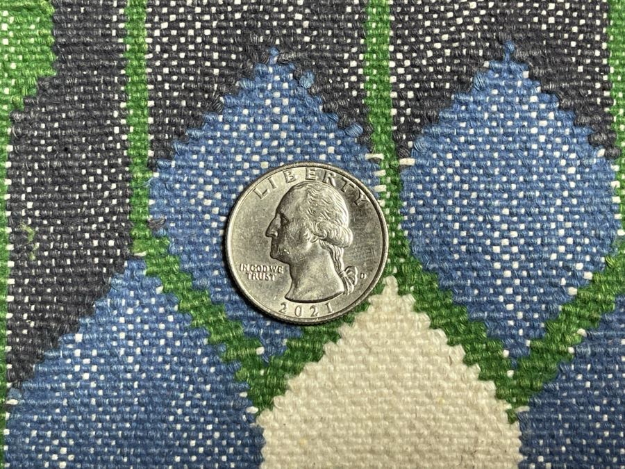 Vintage Handmade Area Kilim Rug From India 104 X 74 [Photo 11]