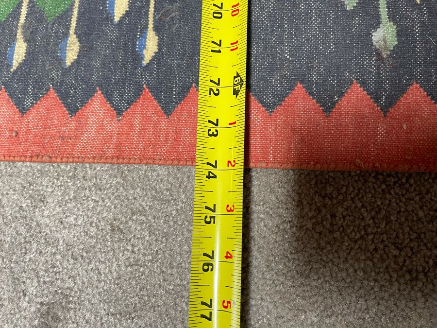 Vintage Handmade Area Kilim Rug From India 104 X 74 [Photo 10]