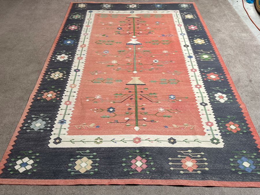 Vintage Handmade Area Kilim Rug From India 104 X 74 [Photo 2]