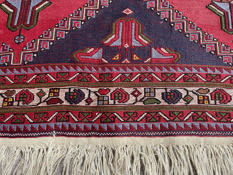 Vintage Hand-Knotted Wool Area Rug From Istanbul, Turkey 71 X 49.5 [Photo 4]