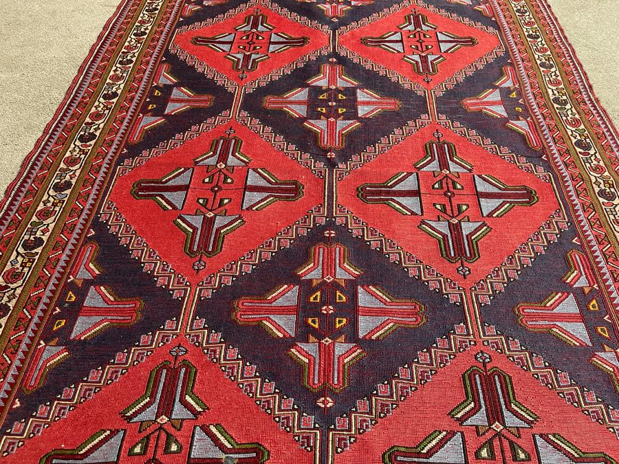 Vintage Hand-Knotted Wool Area Rug From Istanbul, Turkey 71 X 49.5 [Photo 6]