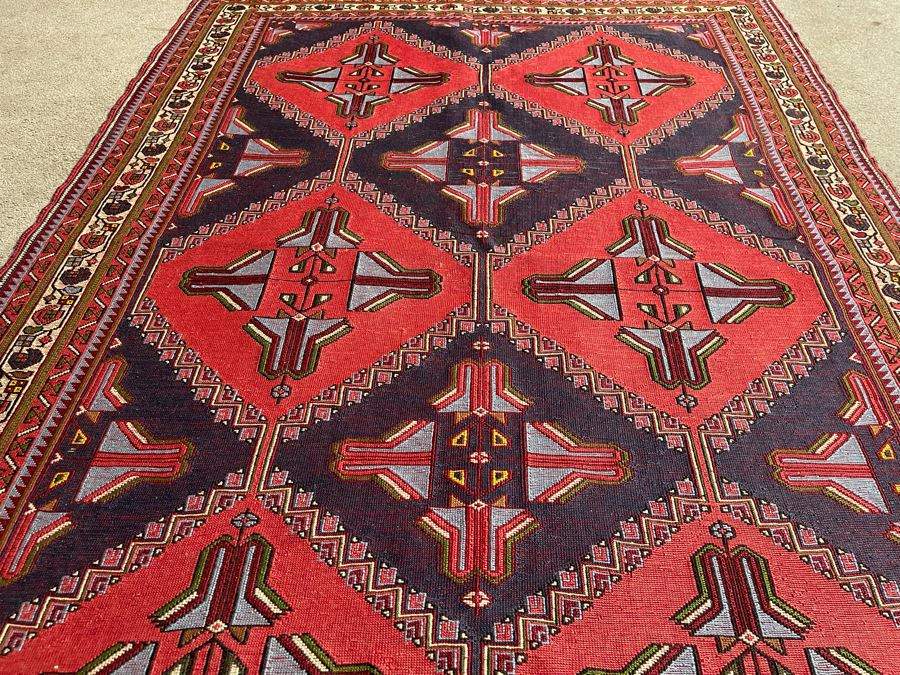 Vintage Hand-Knotted Wool Area Rug From Istanbul, Turkey 71 X 49.5 [Photo 7]