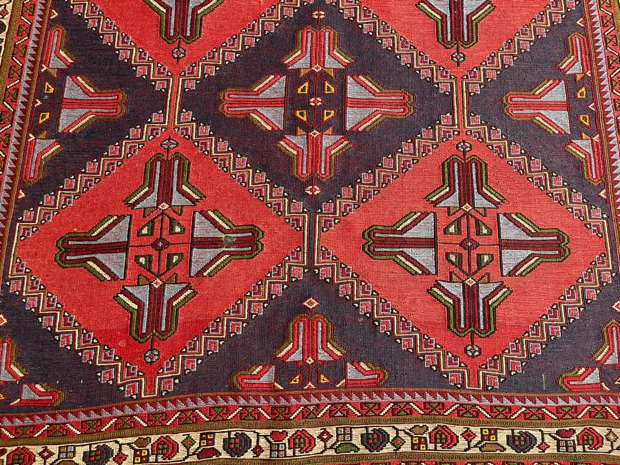 Vintage Hand-Knotted Wool Area Rug From Istanbul, Turkey 71 X 49.5 [Photo 5]