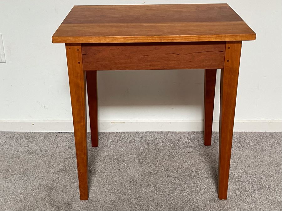 Kinion Furniture Craftsman Handmade Side Table With Drawer McMinnville, Oregon 22W X 16D X 23H [Photo 8]