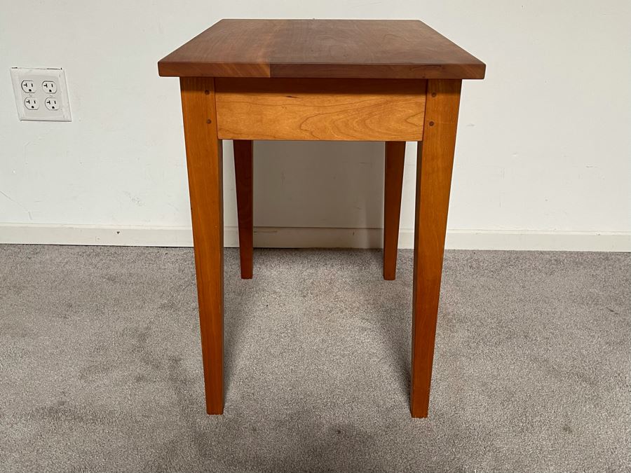 Kinion Furniture Craftsman Handmade Side Table With Drawer McMinnville, Oregon 22W X 16D X 23H [Photo 7]