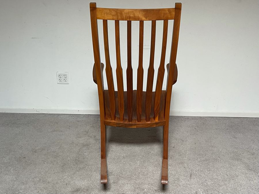 Kinion Furniture Signed Craftsman Handmade Rocking Chair McMinnville, Oregon - See Photos [Photo 13]
