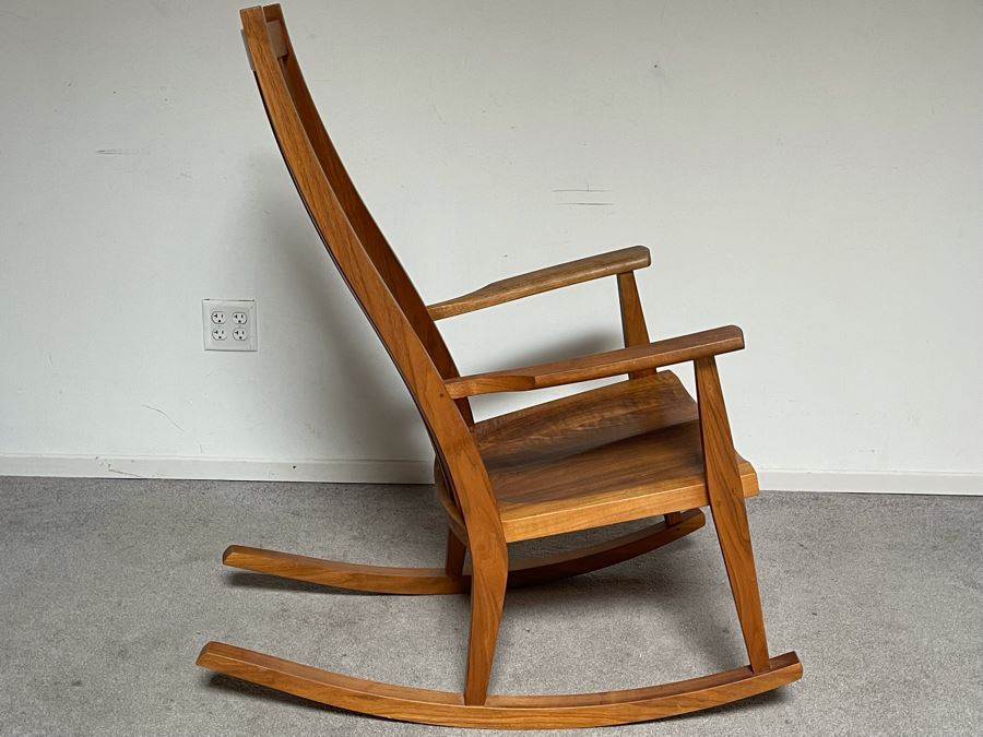 Kinion Furniture Signed Craftsman Handmade Rocking Chair McMinnville, Oregon - See Photos [Photo 12]