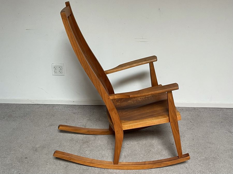 Kinion Furniture Signed Craftsman Handmade Rocking Chair McMinnville, Oregon - See Photos [Photo 11]
