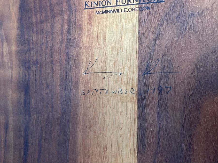Kinion Furniture Signed Craftsman Handmade Rocking Chair McMinnville, Oregon - See Photos [Photo 16]