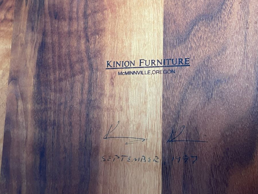 Kinion Furniture Signed Craftsman Handmade Rocking Chair McMinnville, Oregon - See Photos [Photo 3]