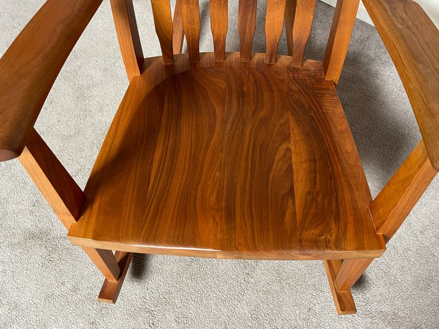 Kinion Furniture Signed Craftsman Handmade Rocking Chair McMinnville, Oregon - See Photos [Photo 2]