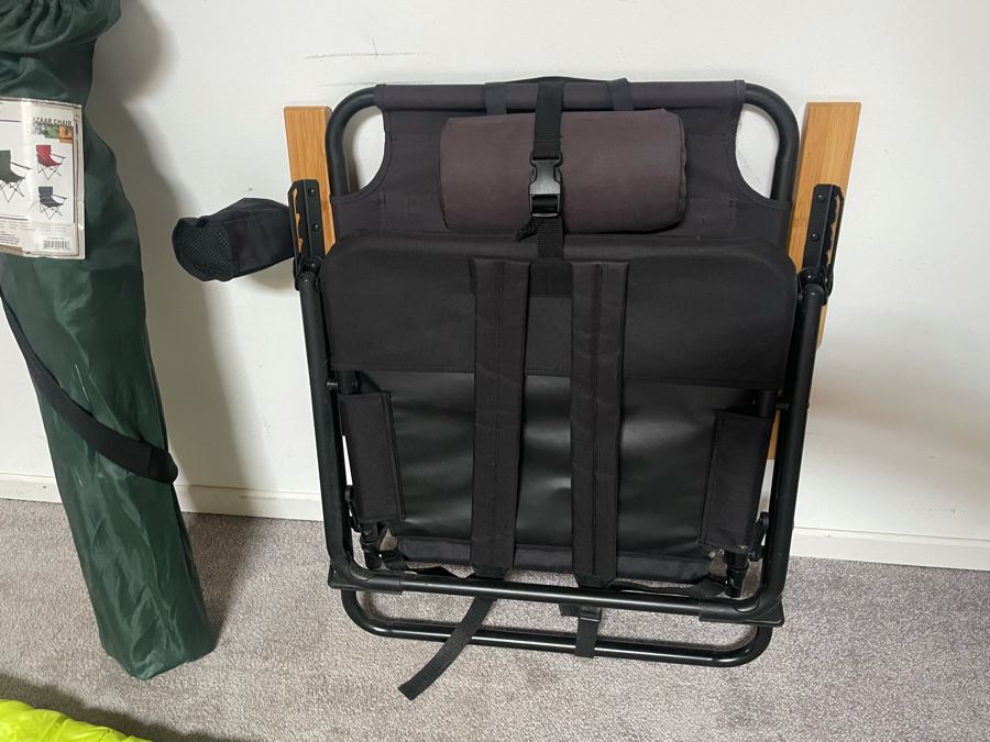 Camping Lot: Sleeping Bag, Folding Backpack Chair And Portable Bazaar Chair [Photo 6]