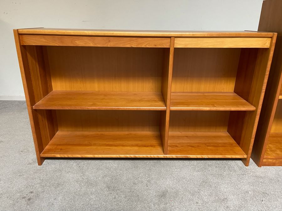 Pair Of Danish Modern Veneer Teak Bookcases [Photo 4]