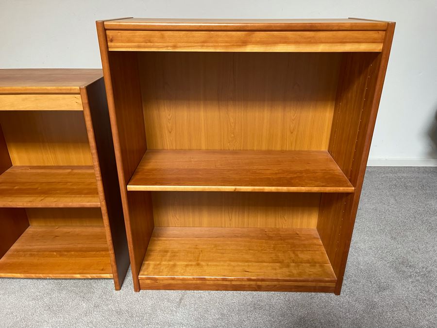 Pair Of Danish Modern Veneer Teak Bookcases [Photo 3]