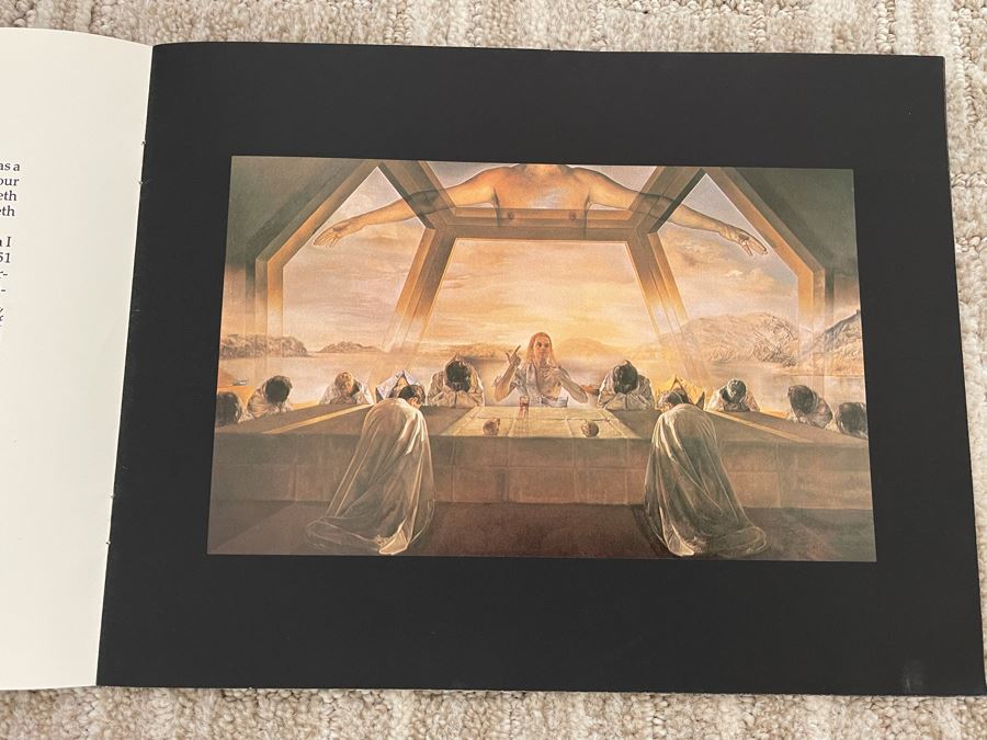 Salvador Dali (1904-1989) Bas Relief Sculpture Titled 'The Last Supper' With Silver Patina Limited Edition I 57/175 In Custom Shadowbox Frame 41 X 35 Appraised $10,750 In 1987 With Certificate Of Authenticity - See Photos [Photo 28]
