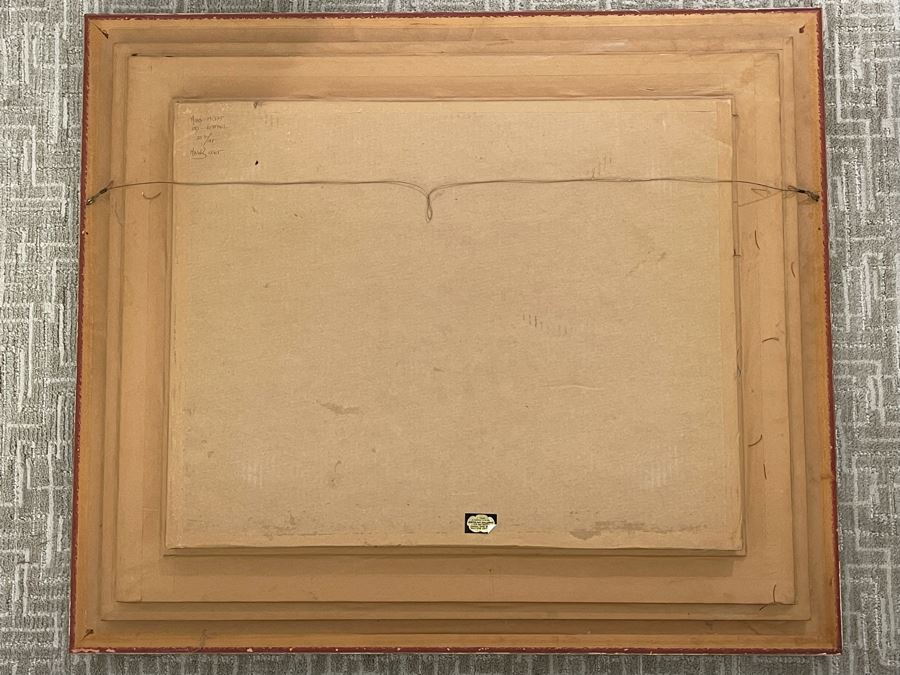 Salvador Dali (1904-1989) Bas Relief Sculpture Titled 'The Last Supper' With Silver Patina Limited Edition I 57/175 In Custom Shadowbox Frame 41 X 35 Appraised $10,750 In 1987 With Certificate Of Authenticity - See Photos [Photo 15]