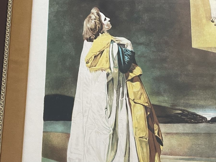 Salvador Dali (1904-1989) Hand Signed Lithograph Titled 'Corpus Hypercubicus' Limited Edition G 84/175 In Custom Frame 36 X 46 Appraised $4,800 In 1987 With Certificate Of Authenticity - See Photos [Photo 12]