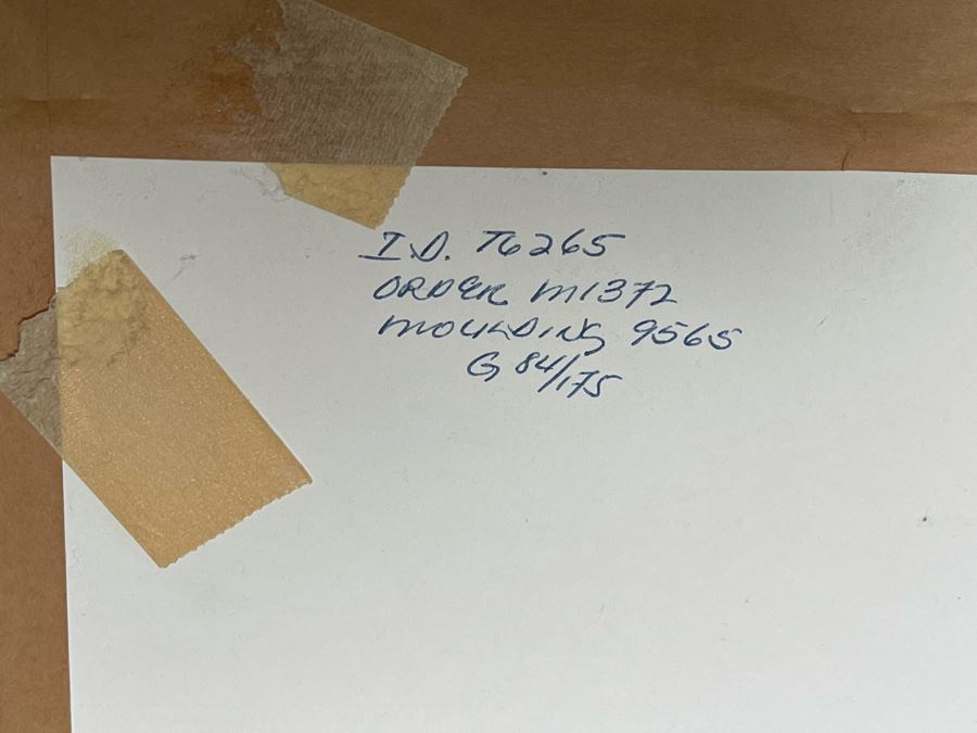 Salvador Dali (1904-1989) Hand Signed Lithograph Titled 'Corpus Hypercubicus' Limited Edition G 84/175 In Custom Frame 36 X 46 Appraised $4,800 In 1987 With Certificate Of Authenticity - See Photos [Photo 18]