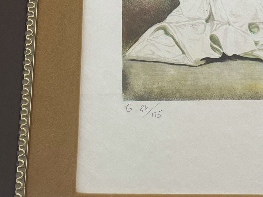 Salvador Dali (1904-1989) Hand Signed Lithograph Titled 'Corpus Hypercubicus' Limited Edition G 84/175 In Custom Frame 36 X 46 Appraised $4,800 In 1987 With Certificate Of Authenticity - See Photos [Photo 10]